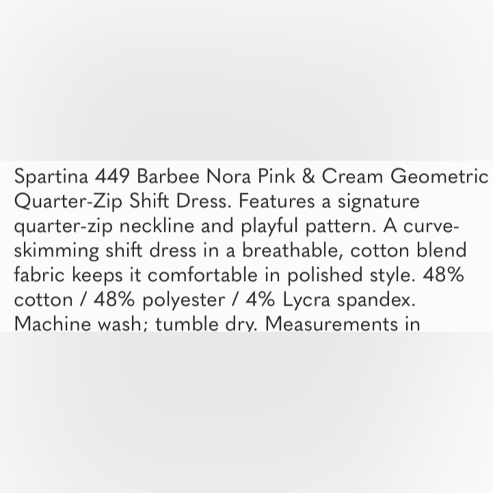 Spartina 449 Nora 1/2 zip mini Dress Barbee women’s xs. - Picture 6 of 7